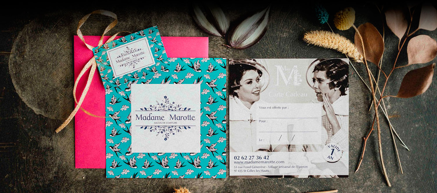 Carte Cadeau Madame Marotte Salon de coiffure à SaintPaul (Réunion